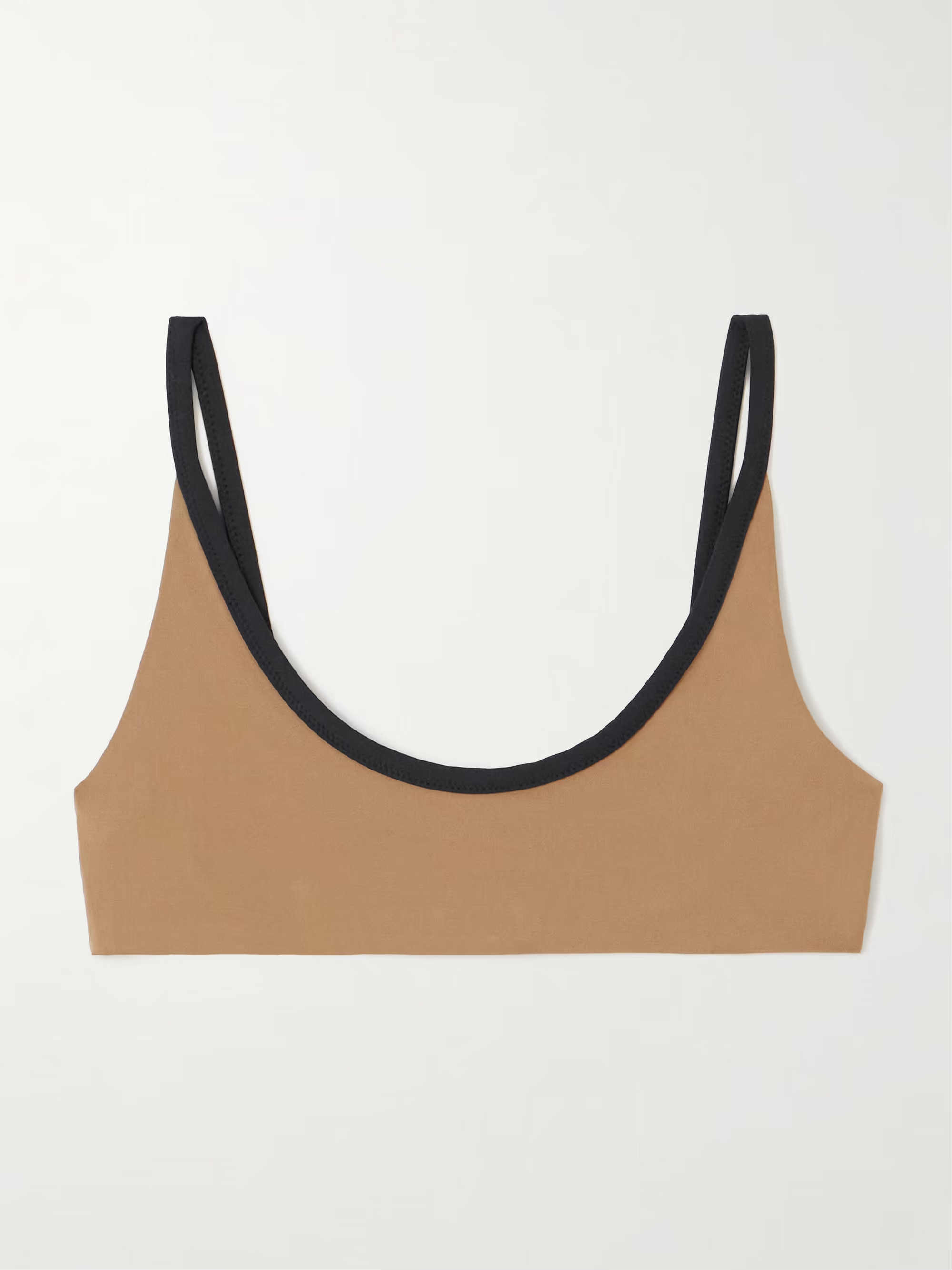 Calacatta two-tone bikini top | NET-A-PORTER (UK & EU)