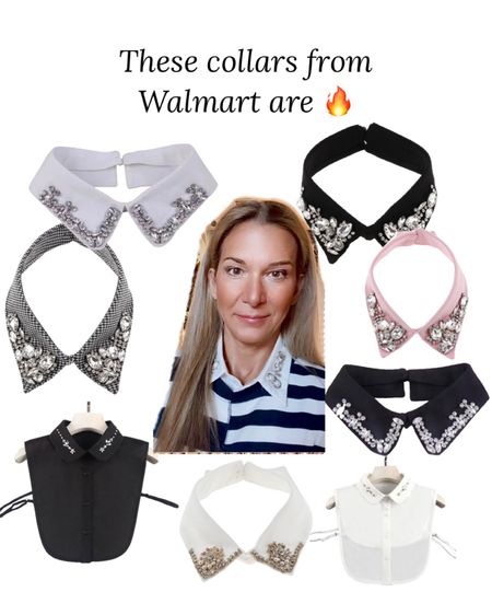 Dress up any sweater, sweatshirt or tshirt with these faux collars from Walmart! #walmartpartner #walmartfashion. Work outfit. Holiday outfit. Holiday party outfit. Preppy style. Classic style. Timeless style. Capsule wardrobe 

#LTKunder50 #LTKworkwear #LTKHoliday