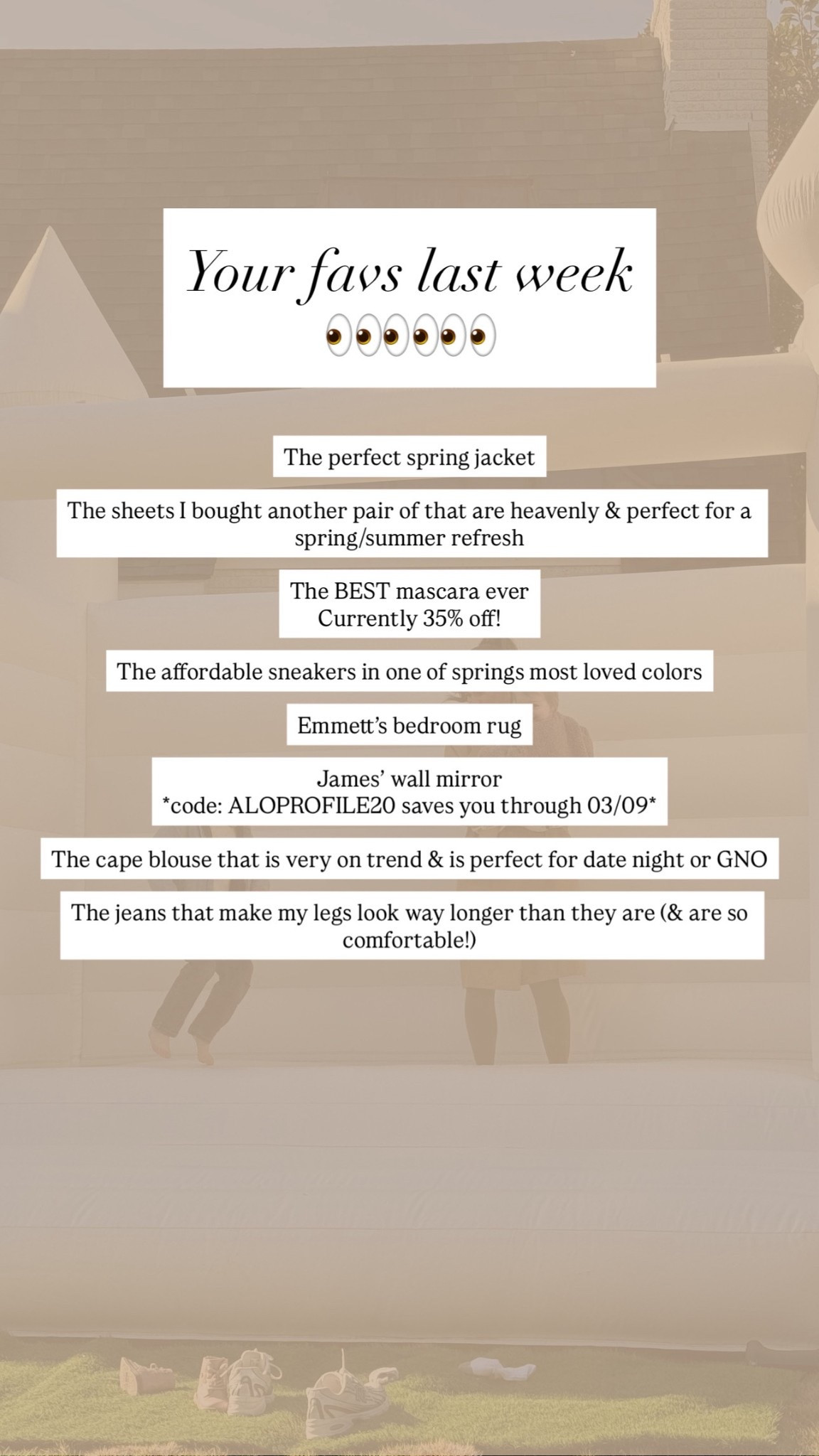 The most shopped & loved last week. 

Code: ALOPROFILE20 saves you on all things anthro through 03/09