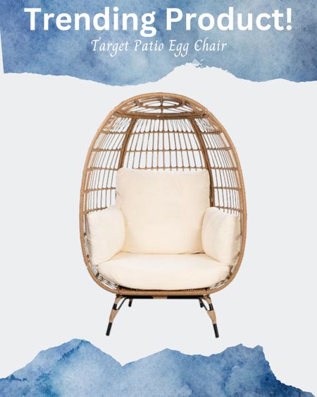 Check out the trending product egg chair from Target

Home, patio, egg chair, patio furniture 

#LTKU #LTKSeasonal #LTKhome