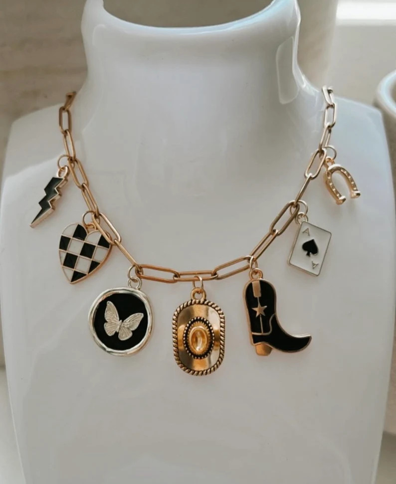 Cowgirl Charm Necklace - Etsy | Etsy (US)