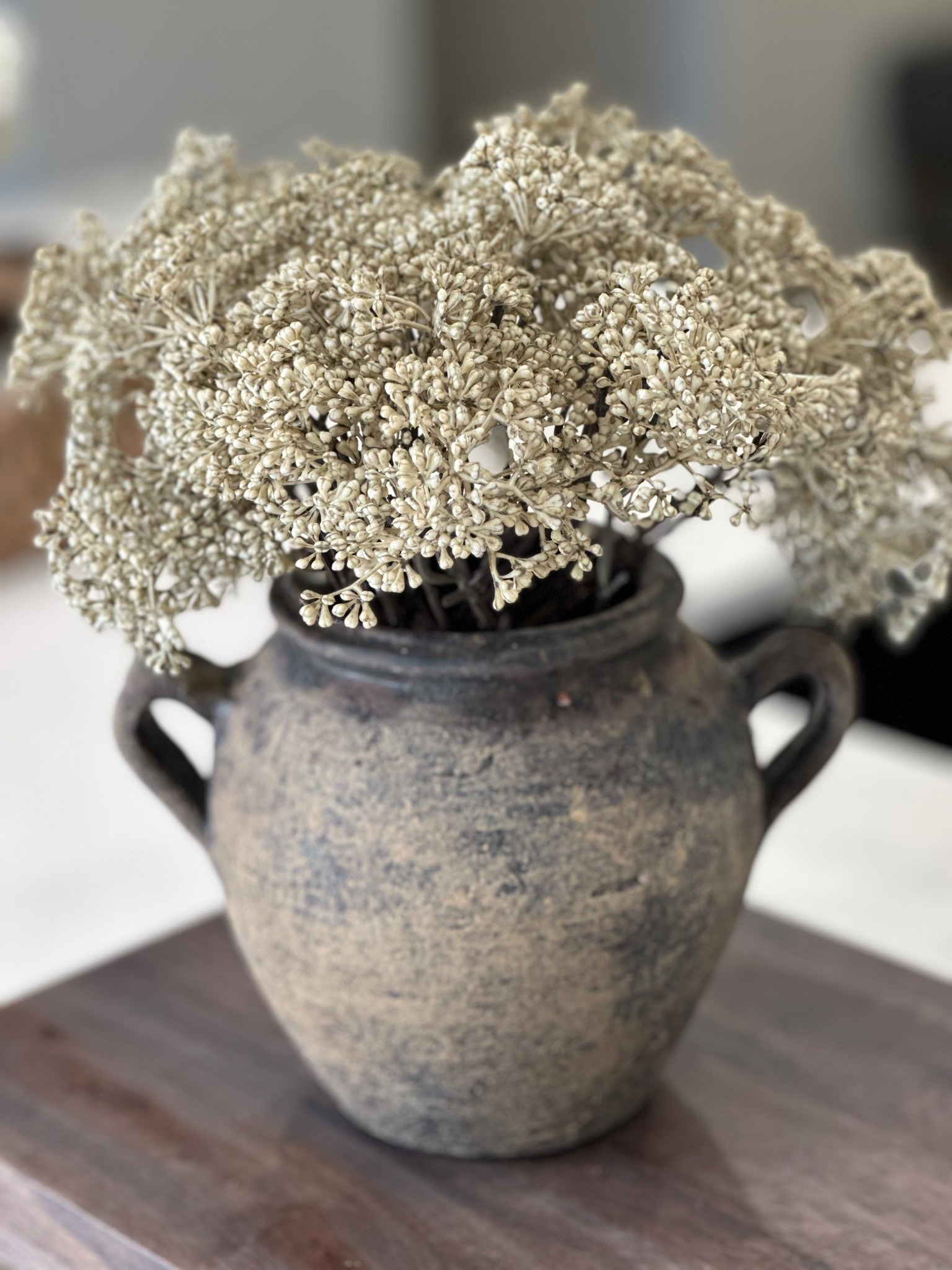 Neutral berry stems in an antiqued looking vase! 

#LTKHome