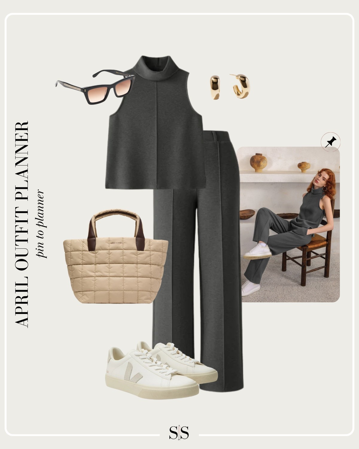 Monthly outfit planner APRIL: Spring transitional looks, pin to planner outfit inspo | casual piece set, athleisure

#springoutfit #casualstyle

Image credit: Pinterest

#LTKStyleTip