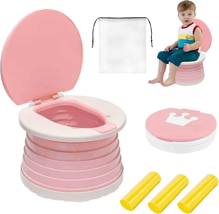 portable, foldable potty seat for toddler, Training Toilet Seat Emergency Toilet for Car, Camping... | Amazon (US)
