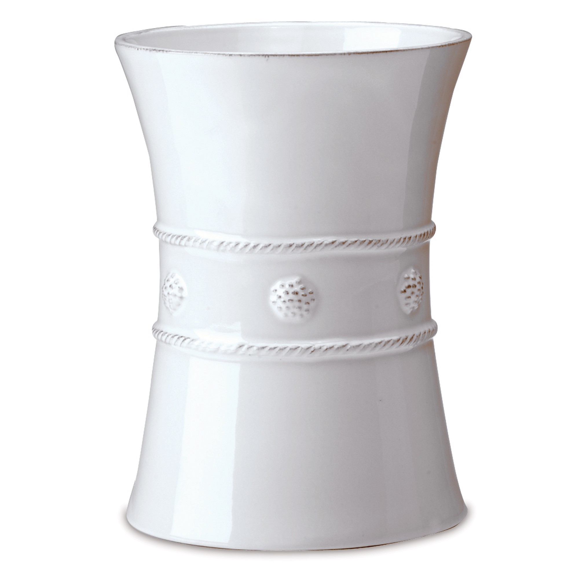 Juliska Whitewash Ceramic Utensil Crock | Spring