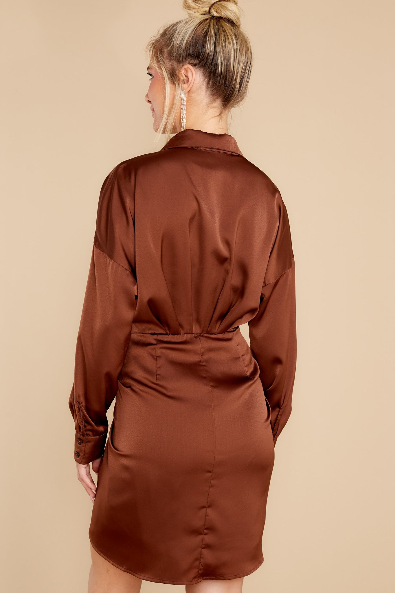 Smooth Talking Copper Dress | Red Dress 