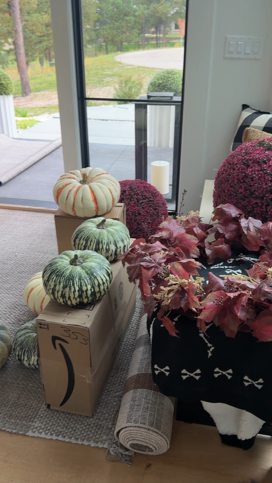 So excited to setup my fall porch! I have a mix of faux mums, faux pumpkins, and a few real pumpkins. I got a new outdoor rug and wreath. They are so good! 

#LTKHome #LTKSeasonal #LTKStyleTip
