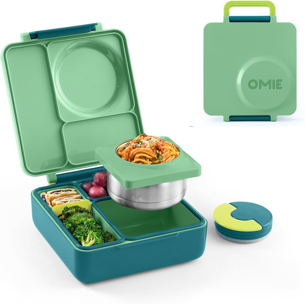 OmieBox Bento Box for Kids - Insulated Bento Lunch Box with Leak Proof Vacuum Insulated Food Jar ... | Amazon (US)