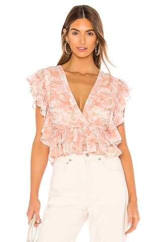 Tularosa Kaia Top in Blush Poppy Floral from Revolve.com | Revolve Clothing (Global)