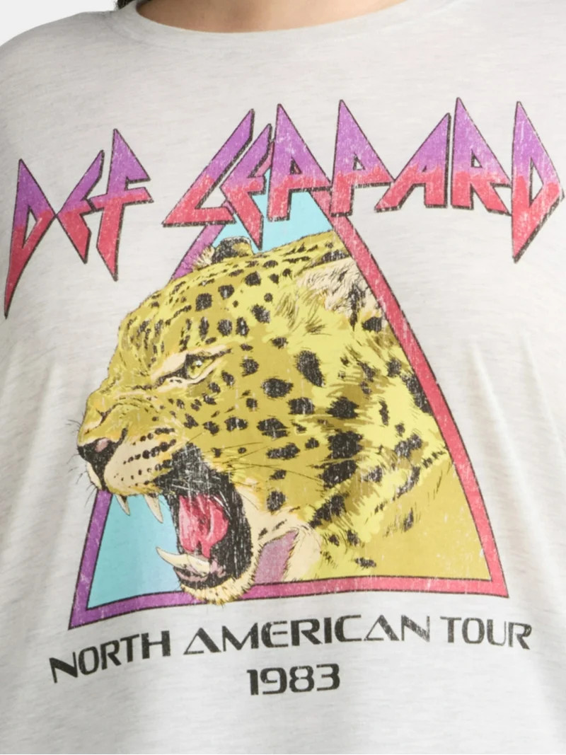 Terra & Sky Women's Plus Size Def Leppard North American Tour Graphic Tee, Sizes 0X-5X | Walmart (US)