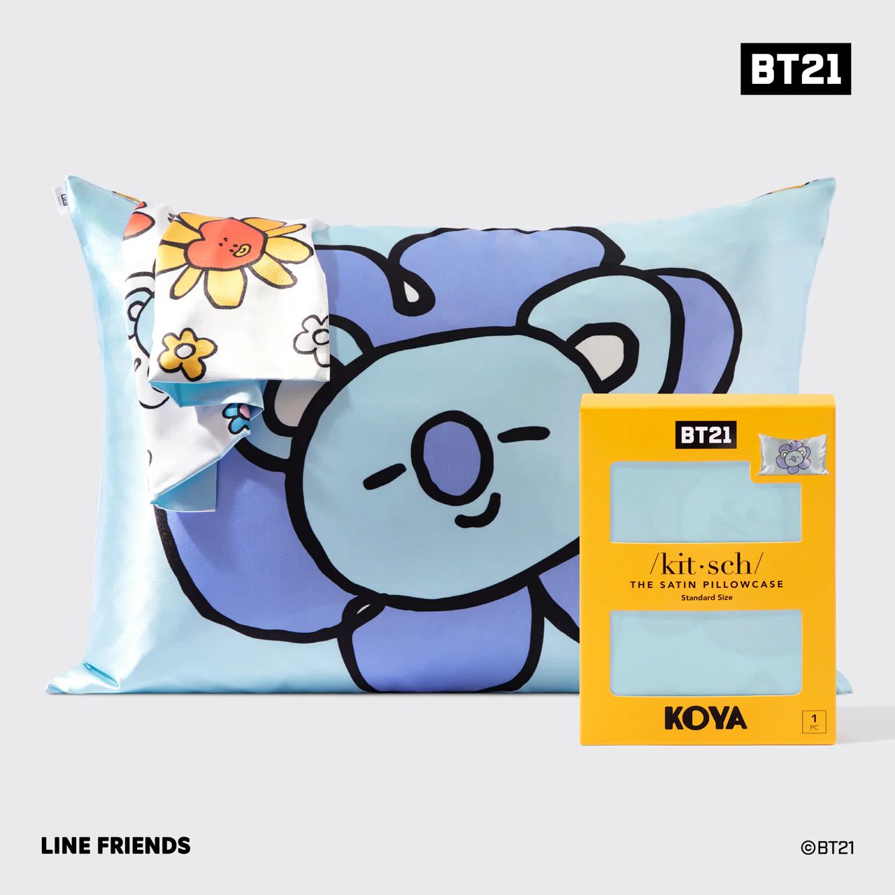 BT21 meets Kitsch Satin Pillowcase - KOYA | Kitsch