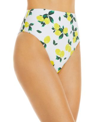 High Waist Lemon Print Bikini Bottoms | Bloomingdale's (US)