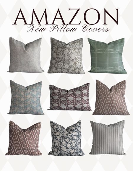 Amazon Pillow Covers!

Block print, pattern, floral, geometric, burgundy, moody, green, amber Lewis, studio McGee 

#LTKSeasonal #LTKstyletip #LTKhome