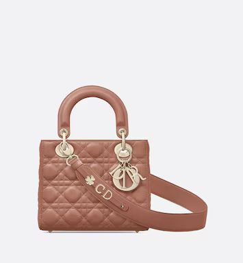 Small Lady Dior My ABCDior Bag Blush Cannage Lambskin | DIOR | Dior Couture