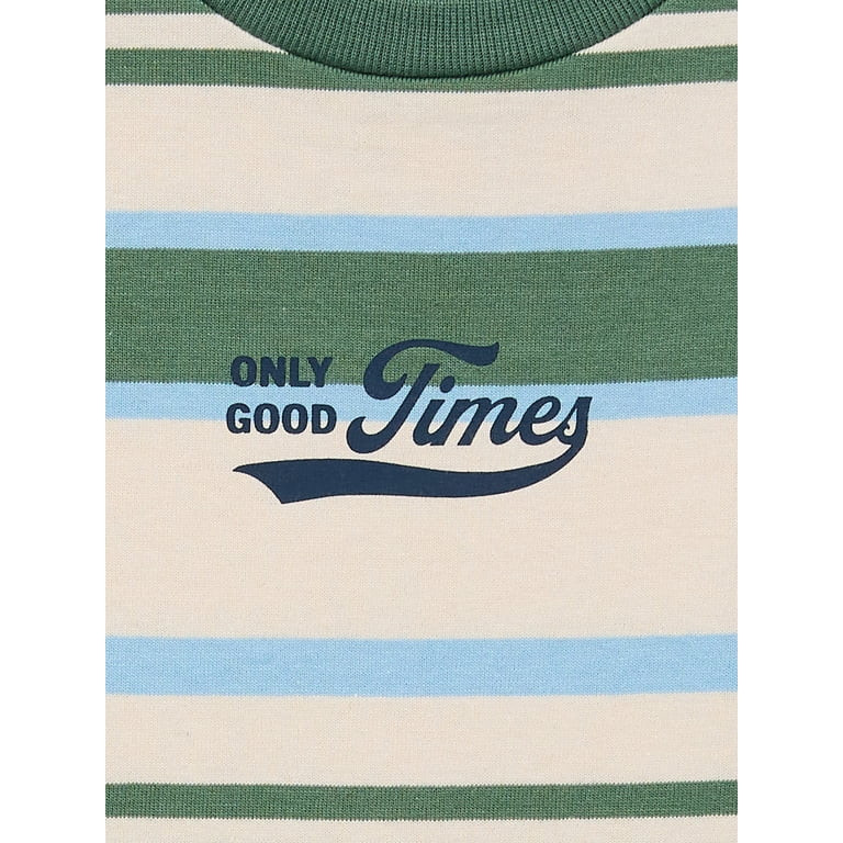 365 Kids by Garanimals Boys Adventure Stripe Tee with Short Sleeves, Sizes 4-10 | Walmart (US)