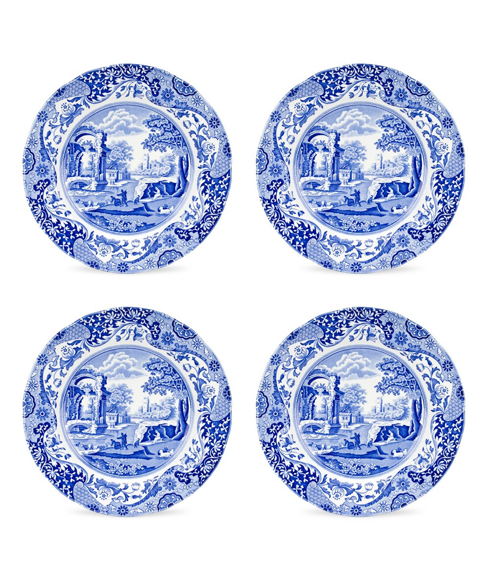 Spode Plates BLUE - Blue Italian Dinner Plate - Set of Four | Zulily