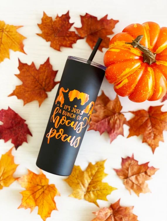 Hocus Pocus Tumbler, Fall Tumbler, Fall tumbler, Halloween tumbler | Etsy (US)