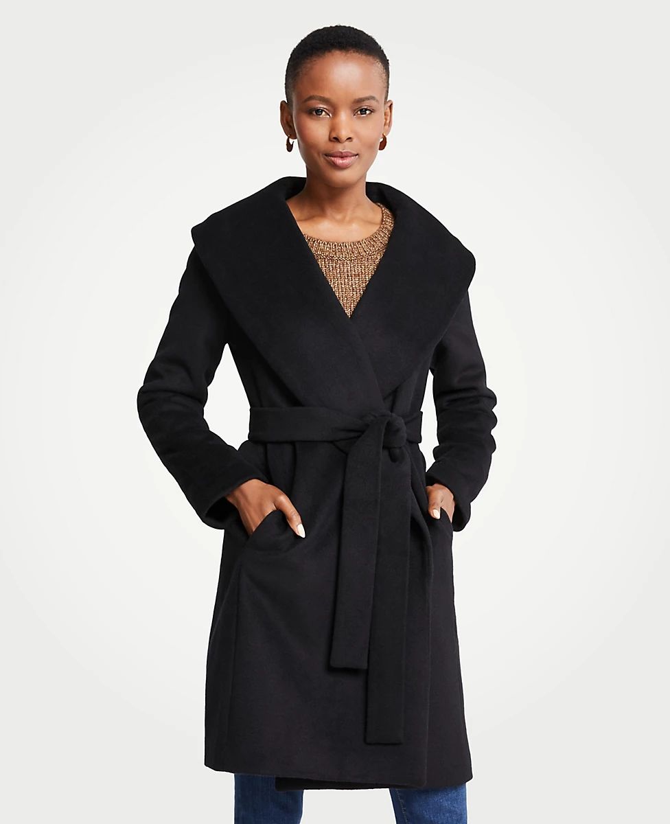 Shawl Collar Wrap Coat | Ann Taylor (US)