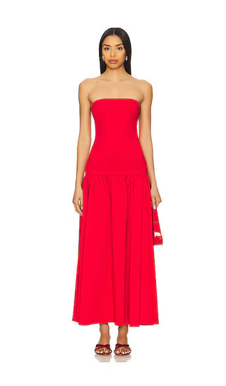 Alice + Olivia Oriana Maxi Dress in Red. - size 6 | Revolve Clothing (Global)