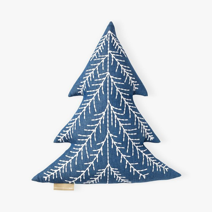 Denim Tree Pillow | Pottery Barn Teen