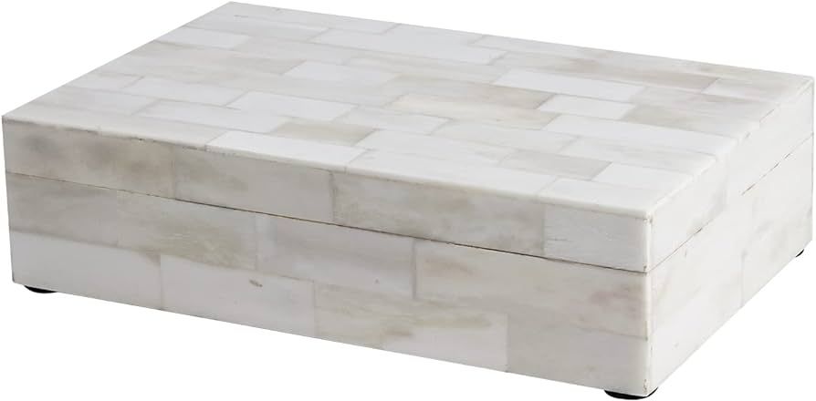Handicrafts Home Jewelry Gift Boxes - Decorative Organizer and Storage Box for Décor White Bone Inla | Amazon (US)