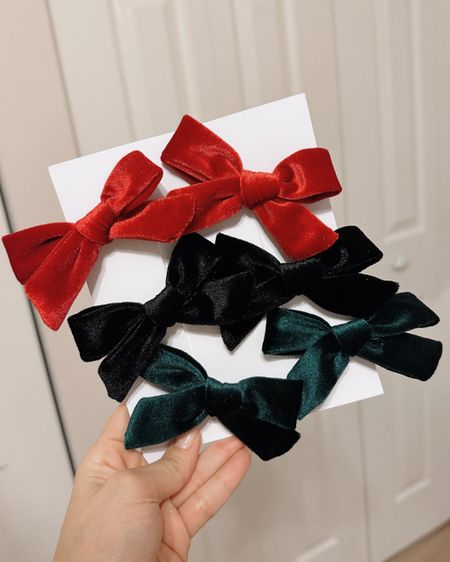 Velvet Christmas bows 

#LTKGiftGuide #LTKSeasonal #LTKbaby