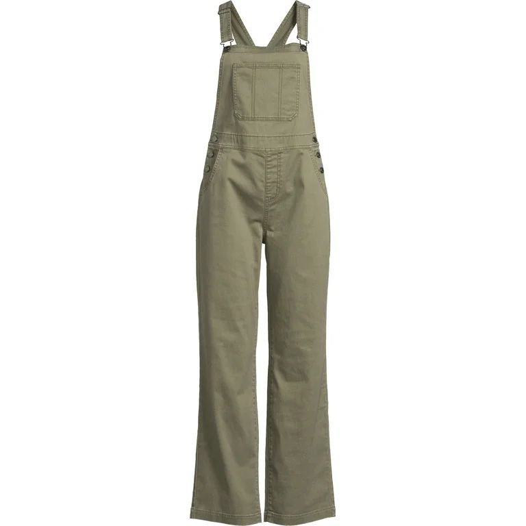 No Boundaries Relaxed Denim Overalls, Women’s | Walmart (US)