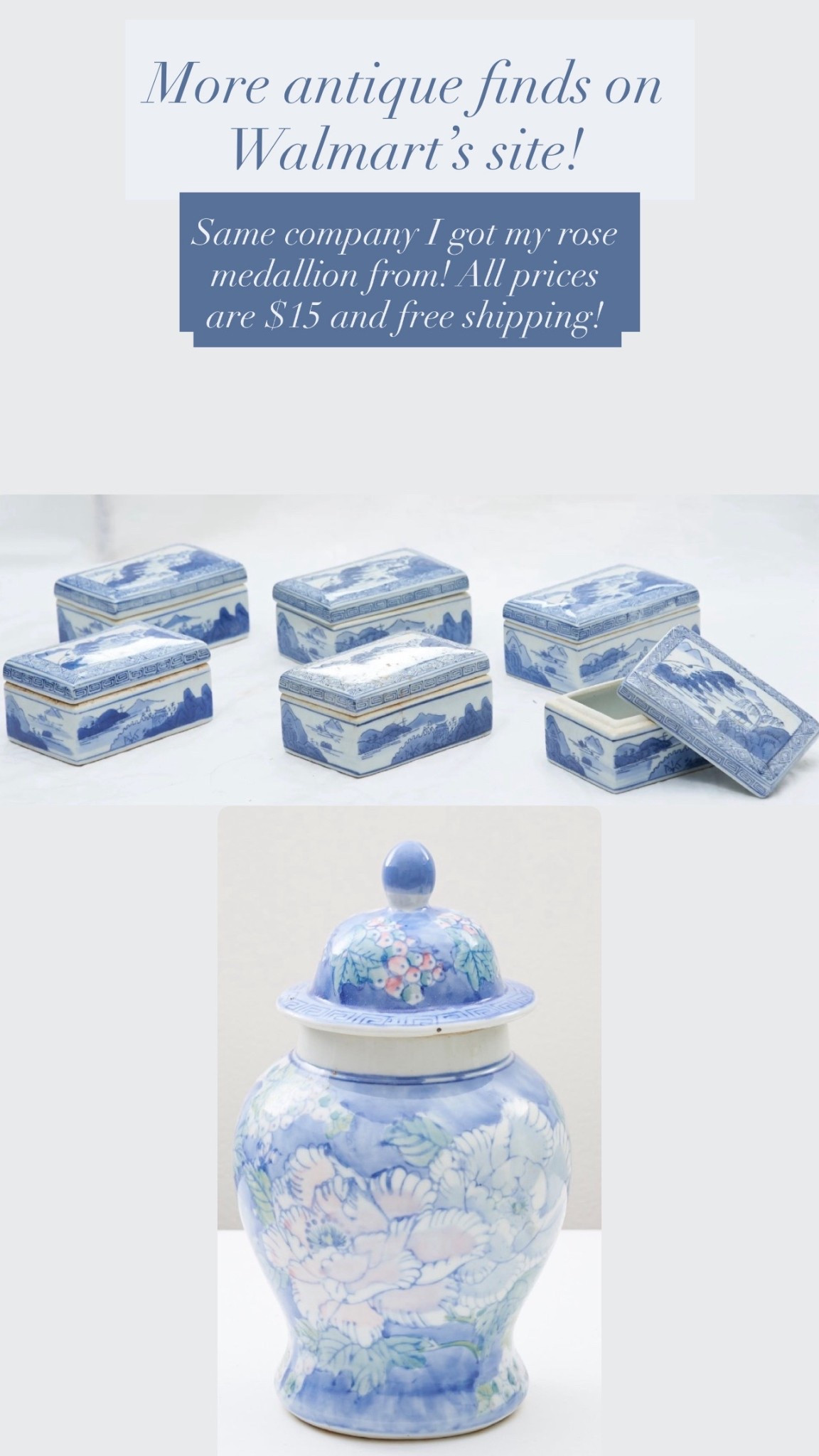 Antique finds, antique home decor, antique Walmart finds, blue and white home decor, blue and white antique decor, Walmart finds, Walmart home decor

#LTKSpringSale #LTKSaleAlert #LTKHome