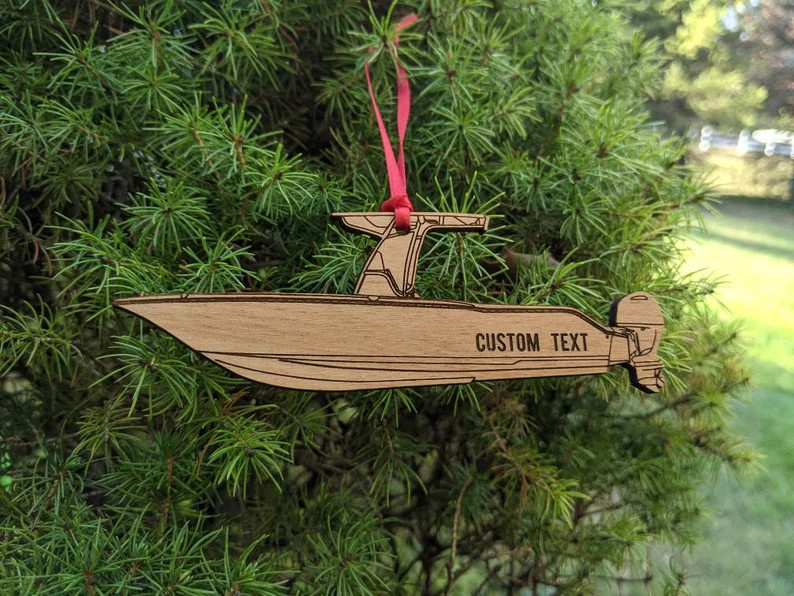 Center Console Boat Ornament - Etsy | Etsy (US)