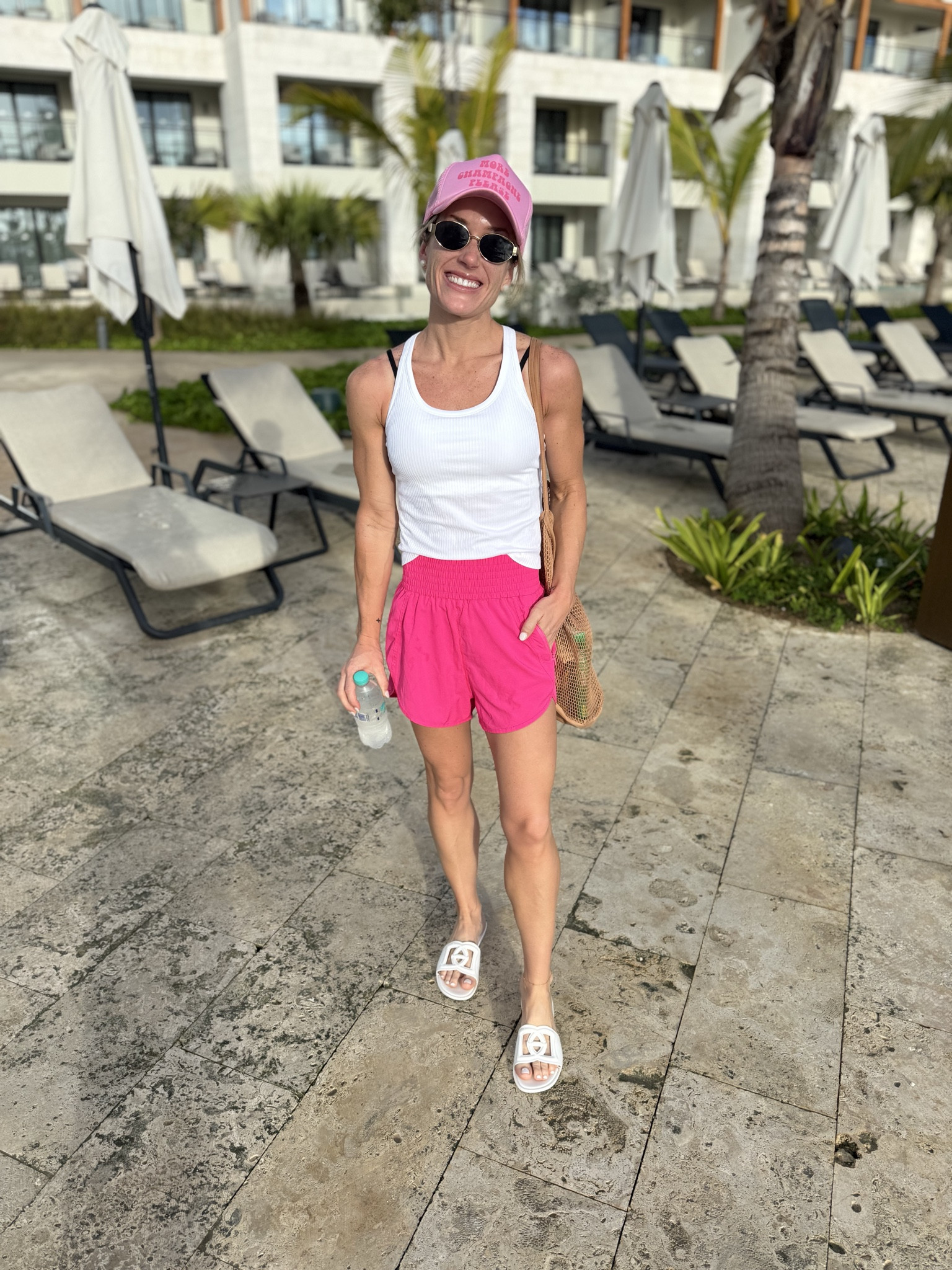 Mom on the go
Activewear shorts
Built in bra tank top 
Size XS in shorts, 4 in top 

#LTKTravel #LTKActive #LTKootd