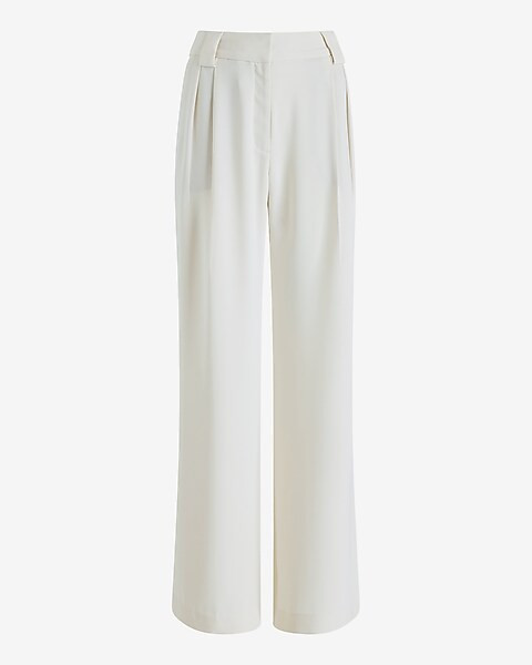 Stylist High Waisted Pleated Wide Leg Pant | Express
