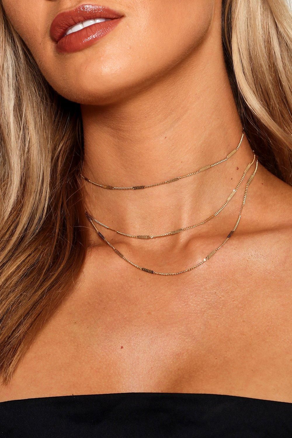 Triple Layer Choker Necklace | Boohoo.com (US & CA)