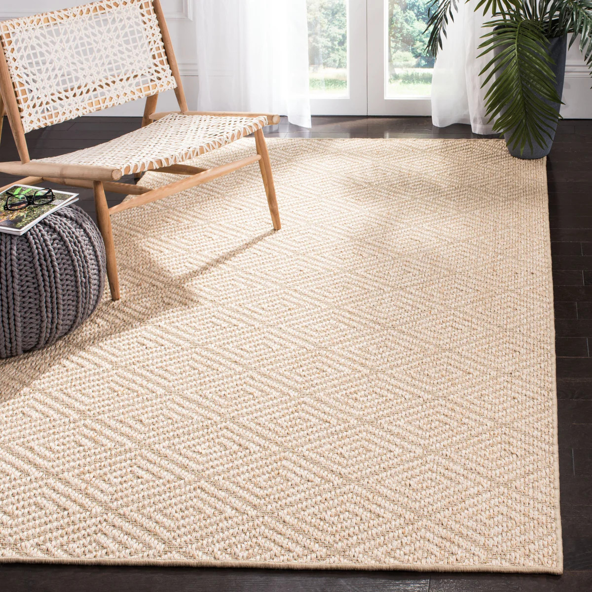 SAFAVIEH Palm Beach Vennie Modern Sisal Rug | Overstock