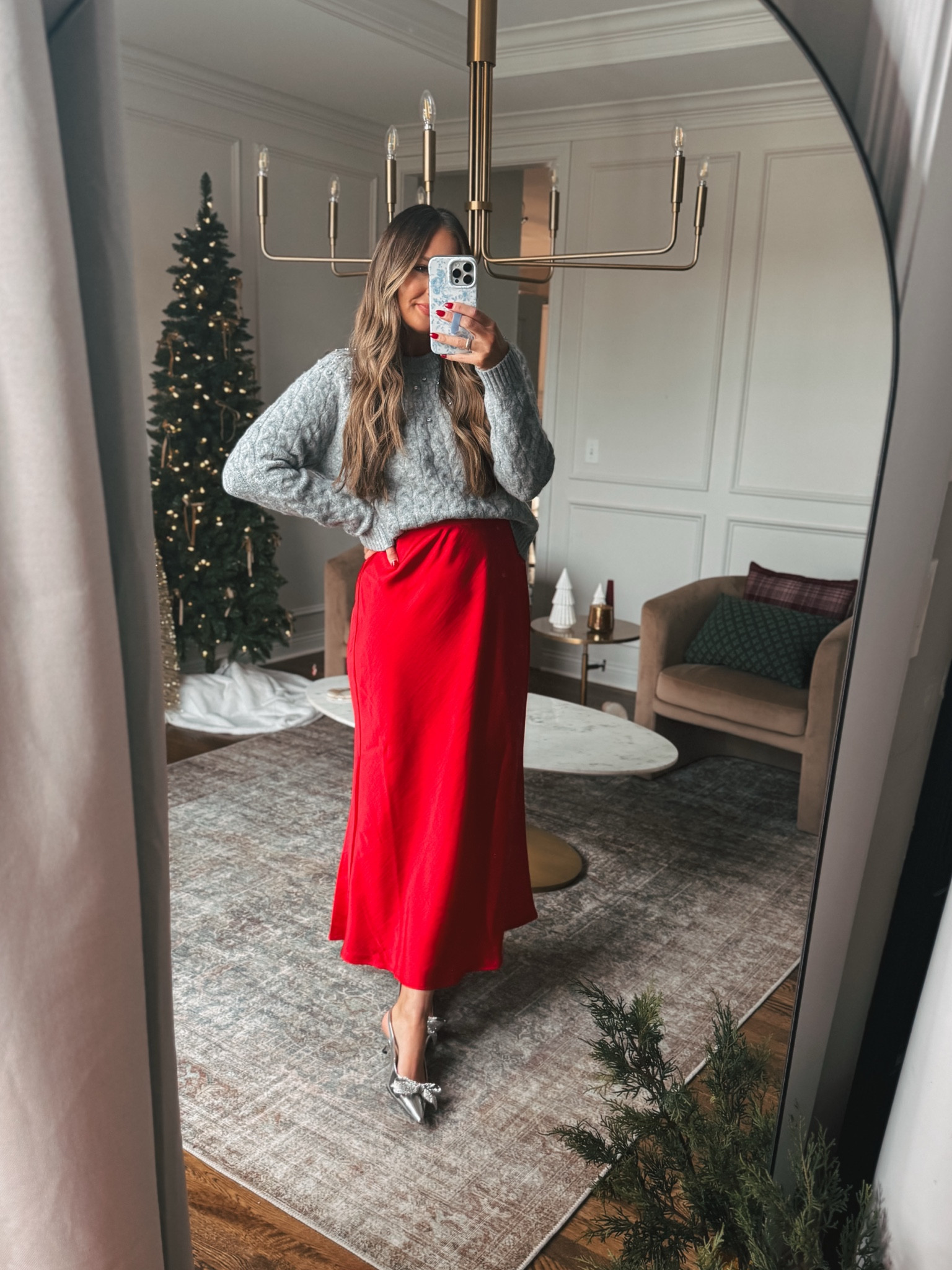 Gorgeous holiday outfit idea from Target! I would size down in the skirt and true to size in the rhinestone embellished cable knit sweater! 



#LTKHoliday #LTKStyleTip #LTKFindsUnder50