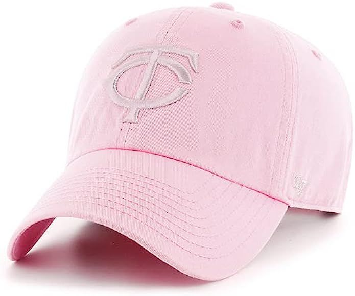'47 Minnesota Twins Pink Tonal Clean Up Adjustable Hat, Women's Adult One Size Fits All | Amazon (US)