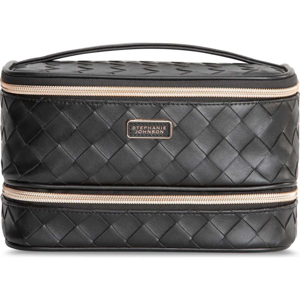 Stephanie Johnson Paros Coconut Jenny Train Cosmetics Case in Black at Nordstrom | Nordstrom