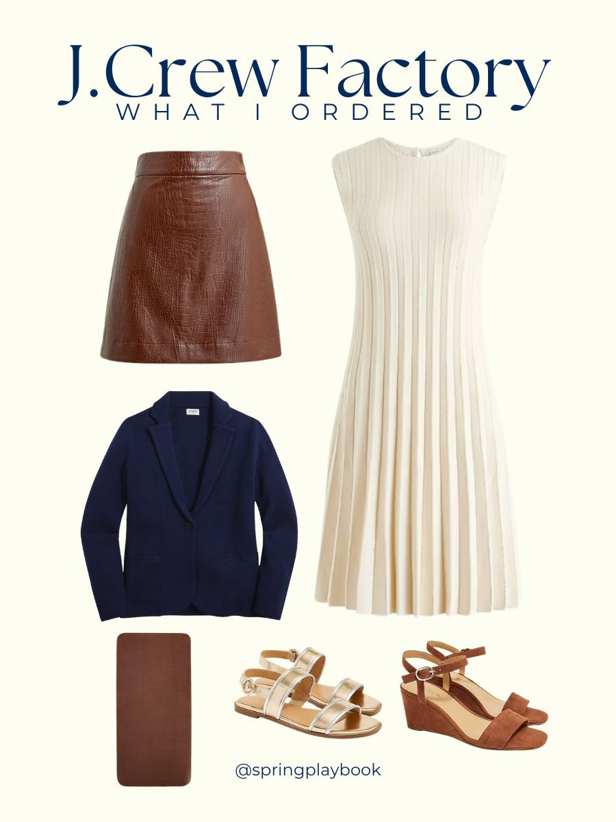 What I ordered from the J.Crew Factory SALE!

Currently sale is 60% off with code FALL60 and and extra 25% off $125+ with code BESTEVER.

After seeing this navy sweater blazer on @jaclynsjewels, I couldn't pass it up.  I already have it in Ivory and love it!  I've been waiting for this skirt to go on sale.  And brown tights can be tricky to find, so I grabbed those as well.

#createdcolorful #tcilightspring #tcitruespring #tcibrightspring #lightspring #clearspring #warmspring #hocspring 

 #LTKOver40 #LTKSaleAlert #LTKWorkwear