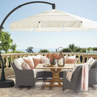 11' Cantilever Round Side Mount Umbrella | Frontgate | Frontgate