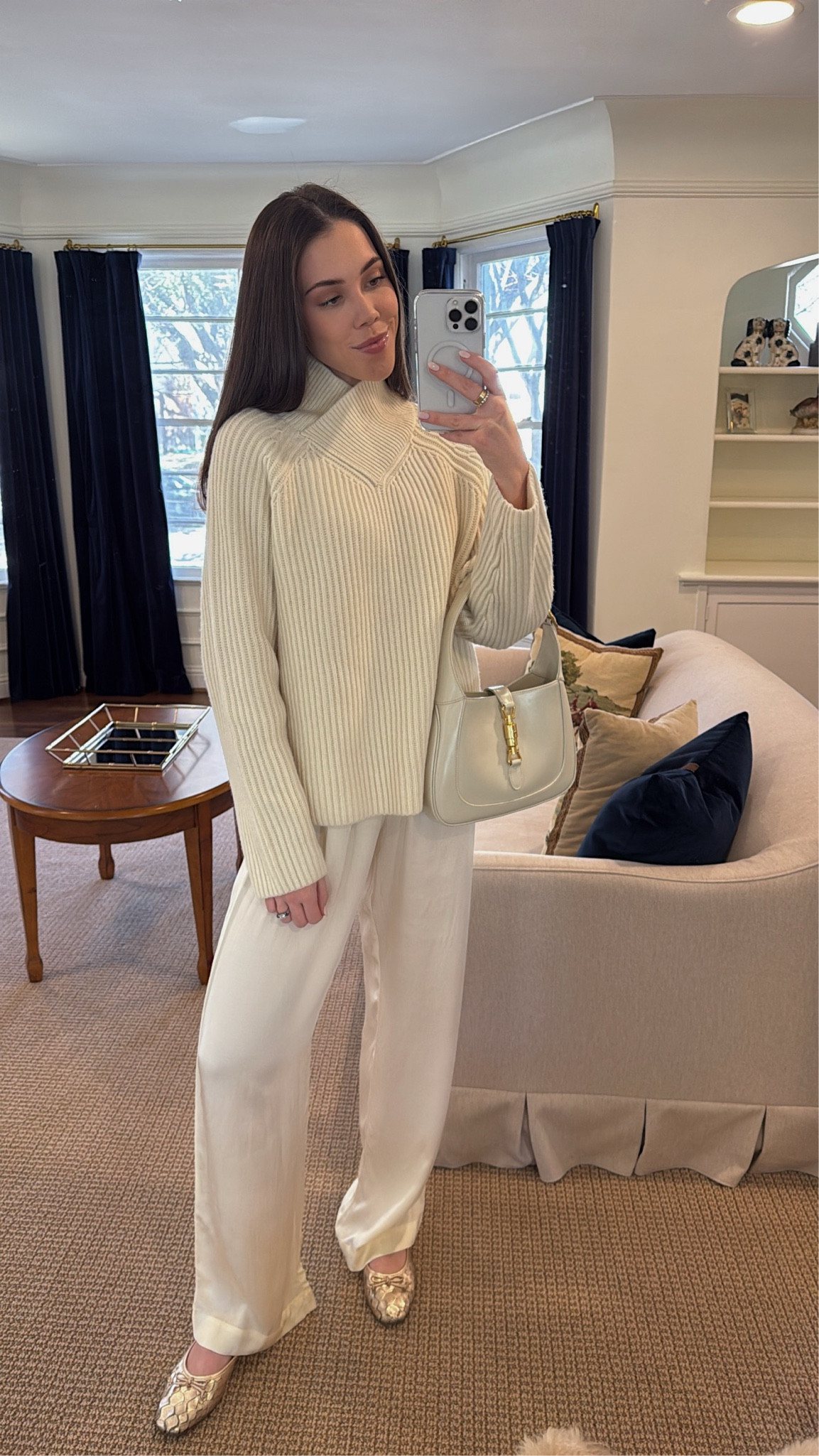 Today’s outfit looked cute felt like pajamas aka my fav 🫶🏻 my exact flats are schutz from 2020 😅 I linked their version from this year below! 

#LTKStyleTip #LTKWorkwear #LTKSeasonal