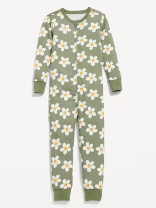 Unisex 2-Way-Zip Printed Pajama One-Piece for Toddler & Baby | Old Navy (US)