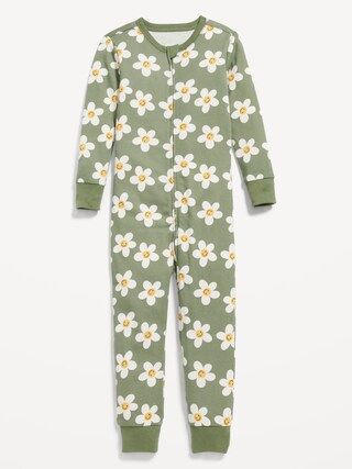 Unisex 2-Way-Zip Printed Pajama One-Piece for Toddler &#x26; Baby | Old Navy (US)