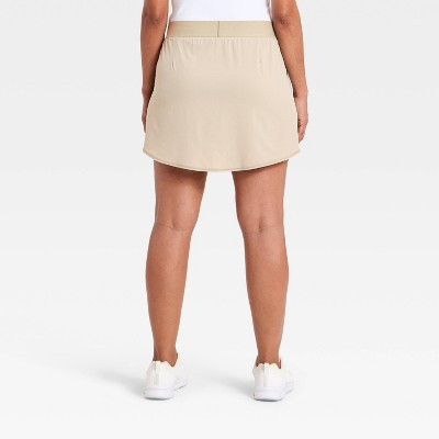 Women's Active Light Woven Skort 17.5" - All In Motion™ Tan XXL Long | Target