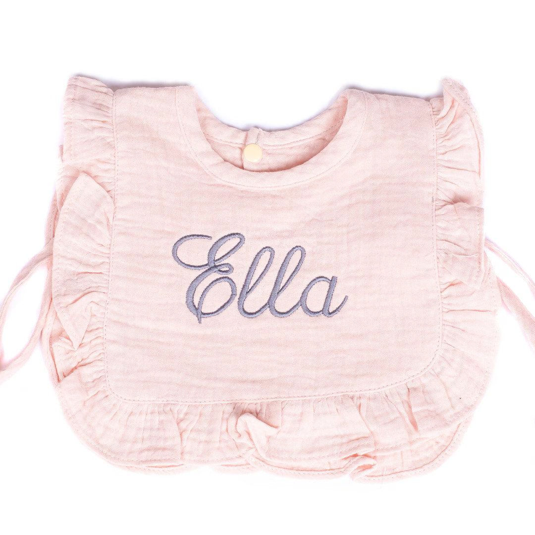 Personalized Baby Bibs Personalized Gift for Baby Girls Monogram Baby Bib New Baby Girl Gift Baby... | Etsy (US)