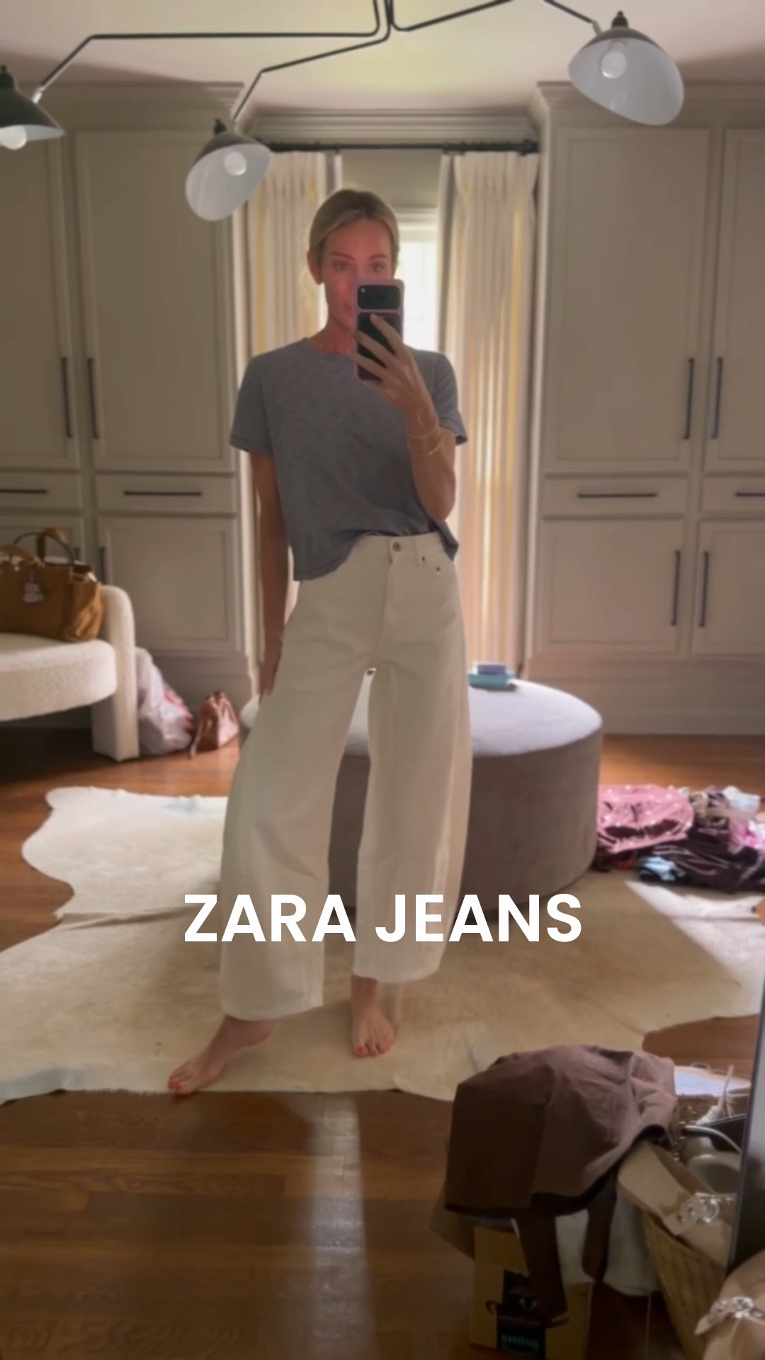 My favorite pair of Zara jeans! Wearing a size 26 — tts!