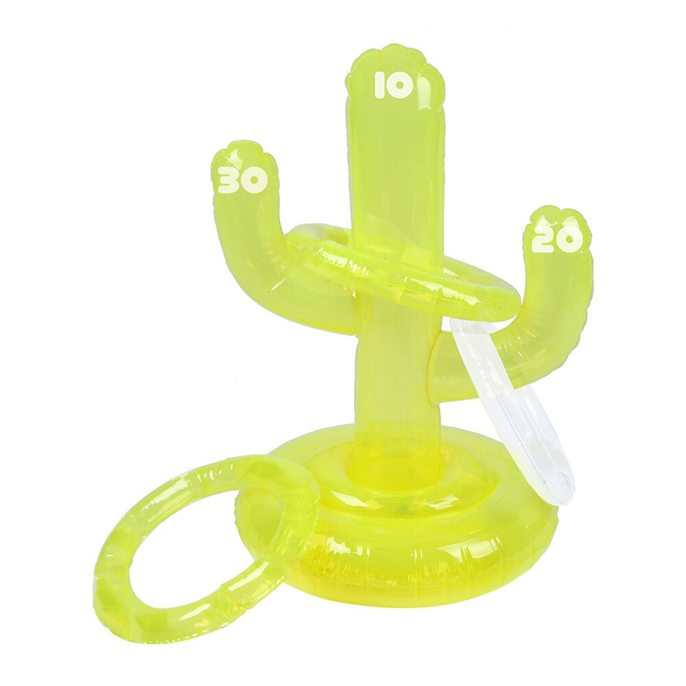 Inflatable Cactus Ring Toss - Neon Lime | Amara (UK)