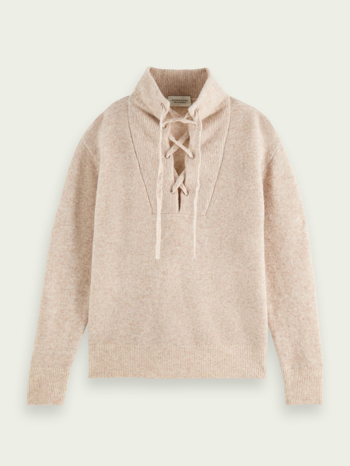 Lace-up relaxed-fit sweater
    
        | Women | Scotch & Soda (US)