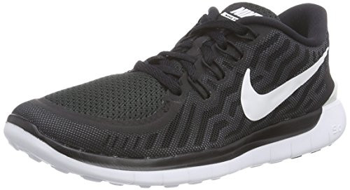Nike Womens Free 5.0 Black/White/Dark Grey/Dv Grey Running Shoe 8 Women US | Amazon (US)
