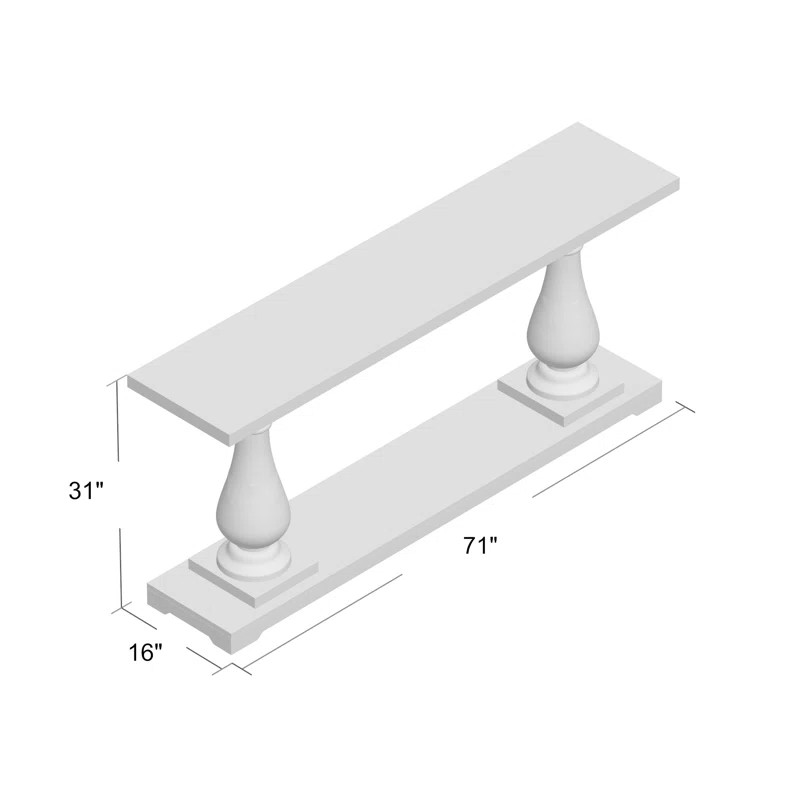 Jarrell 71" Solid Wood Console Table | Wayfair North America