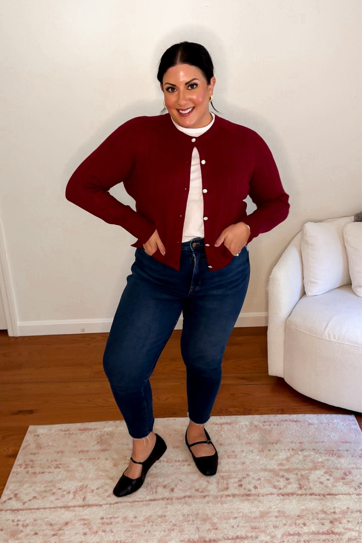XL cardigan//XL tee//size 14 jeans 

Cardigan outfit, cardigan styling, fall outfit, teacher outfit, office outfit 

#LTKMidsize #LTKFindsUnder50 #LTKSeasonal