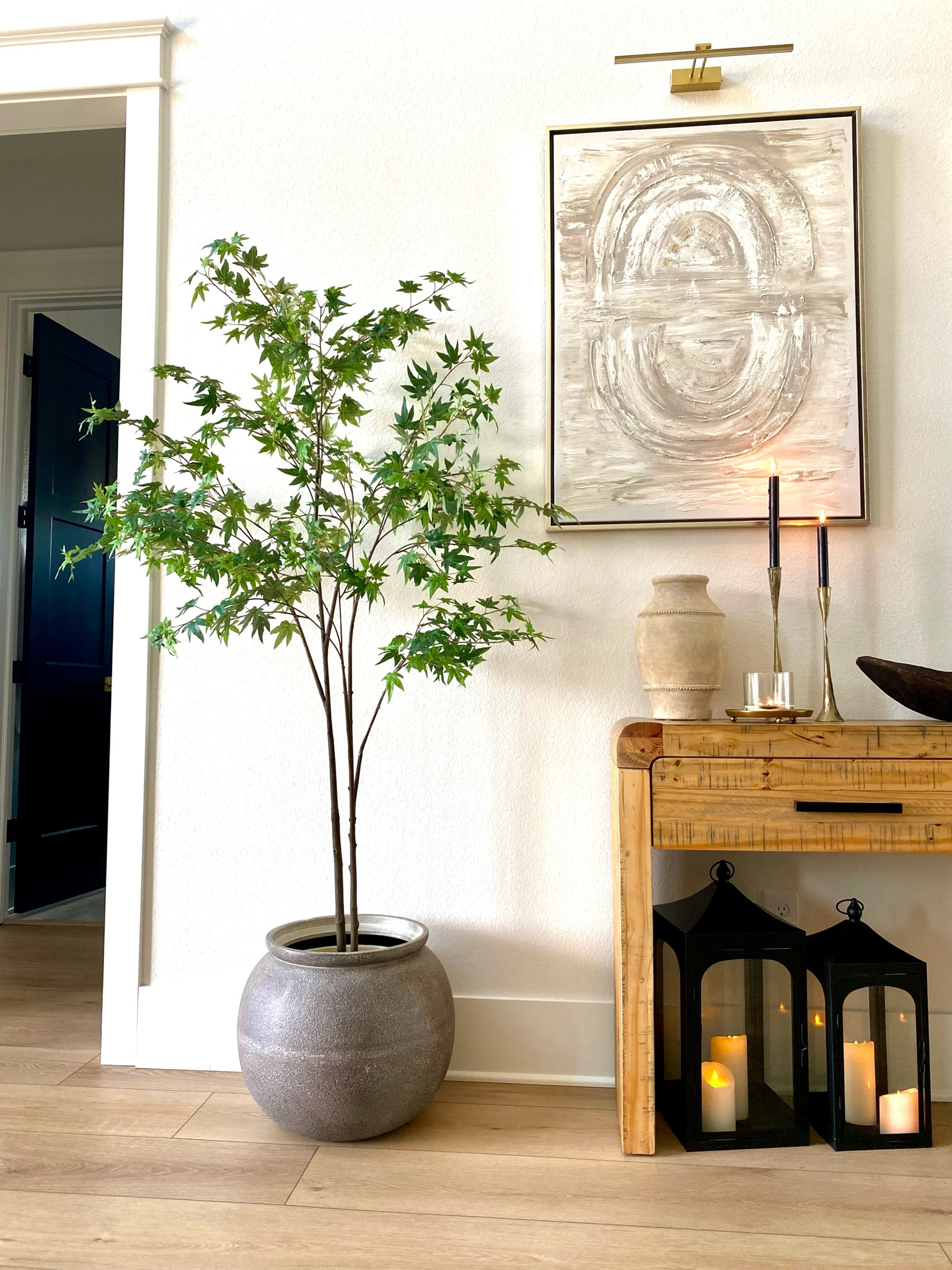 New Studio McGee faux maple tree, vase, brass tray, and planter from Target! 

#LTKSeasonal #LTKhome #LTKFind